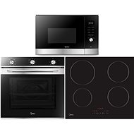 MIDEA 7NM20M1 + MIDEA MIH 653A + MIDEA TG925H3B - Oven, Cooktop and Microwave Set