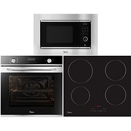 MIDEA 7NM30D0 + MIDEA MIH 653A + MIDEA AG820A3A - Oven, Cooktop and Microwave Set