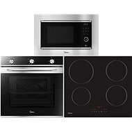 MIDEA 7NM20M1 + MIDEA MIH 653A + MIDEA AG820A3A - Oven, Cooktop and Microwave Set