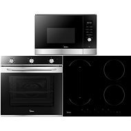 MIDEA 7NM20M1 + MIDEA MIH 616AC + MIDEA TG925H3B - Oven, Cooktop and Microwave Set