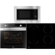 MIDEA 7NM30D0 + MIDEA MIH 616AC + MIDEA AG820A3A - Oven, Cooktop and Microwave Set