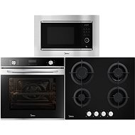 MIDEA 7NM30D0 + MIDEA MG60K503GB-CZ +  MIDEA AG820A3A - Oven, Cooktop and Microwave Set