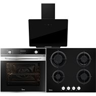 MIDEA 7NM30D0 + MIDEA MG60K503GB-CZ + MIDEA MH60A3200B-CZ - Oven, Cooktop & Kitchen Hood Set