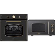MIDEA MM720CJ7B + MIDEA 65M90M3 BLACK - Built-in Oven & Microwave Set