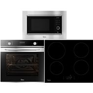 MIDEA 7NM30D0 + MIDEA MIH 654A + MIDEA AG820A3A - Oven, Cooktop and Microwave Set