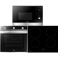 MIDEA 7NM20M1 +MIDEA MIH 654A + MIDEA TG925H3B - Oven, Cooktop and Microwave Set