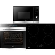 MIDEA 7NA30T1 + MIDEA MIH 654A + MIDEA TG925H3B - Oven, Cooktop and Microwave Set