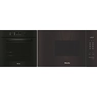 MIELE H 2861-1 BP Black 125 Edition + MIELE M 2230 SC - Built-in Oven & Microwave Set