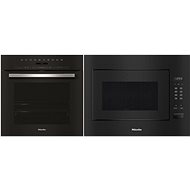 MIELE DGC 7151 Black Line + MIELE M 2240 SC OBSW - Built-in Oven & Microwave Set