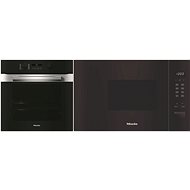 MIELE H 2861-1 B CleanSteel 125 Edition + MIELE M 2230 SC - Built-in Oven & Microwave Set