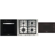 MIELE H 2465 B Active + MIELE KM 2010 + MIELE M 2230 SC - Oven, Cooktop and Microwave Set