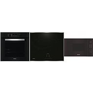 MIELE H 2467 B Active + MIELE KM 7361 FR + MIELE M 2230 SC - Oven, Cooktop and Microwave Set