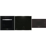 MIELE H 2465 B Active + MIELE KM 7361 FR + MIELE M 2230 SC - Oven, Cooktop and Microwave Set