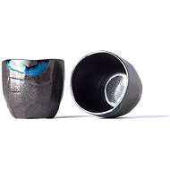 Made In Japan Earless Mug with Irregular Rim Tea Cup, Black 280ml - Mug