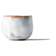 Made In Japan White Cloud Sake Bowl 50ml - Small Bowl