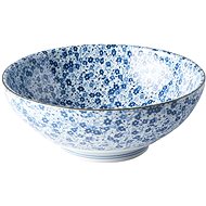 Made In Japan Large bowl Blue Daisy 21.5cm 1l - Bowl