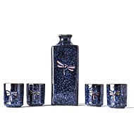 Made In Japan Dragonfly sake set blue 5 pcs - Carafe 