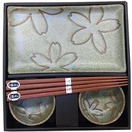 Made In Japan Sushi set virág motívummal világoszöld 6 db - Étkészlet