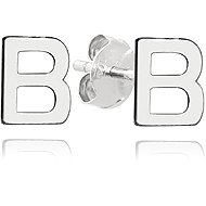 MINET Silver earrings letter "B" (Ag 925/1000, 0,8 g) - Earrings