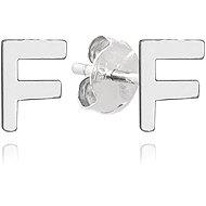 MINET Silver earrings letter "F" (Ag 925/1000, 0,7 g) - Earrings