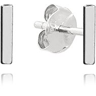 MINET Silver earrings letter "I" (Ag 925/1000, 0,45 g) - Earrings