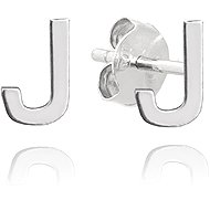 MINET Silver earrings letter "J" (Ag 925/1000, 0,6 g) - Earrings