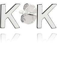 MINET Silver earrings letter "K" (Ag 925/1000, 0,75 g) - Earrings