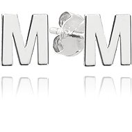 MINET Silver earrings letter "M" (Ag 925/1000, 0,85 g) - Earrings