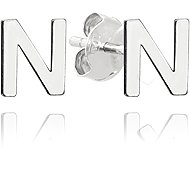 MINET Silver earrings letter "N" (Ag 925/1000, 0,7 g) - Earrings