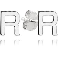 MINET Silver earrings letter "R" (Ag 925/1000, 0,8 g) - Earrings