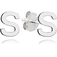 MINET Silver earrings letter "S" (Ag 925/1000, 0,65 g) - Earrings