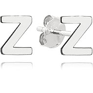 MINET Silver earrings letter "Z" (Ag 925/1000, 0,85 g) - Earrings