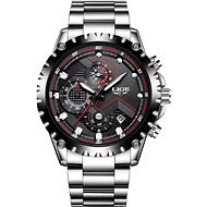 Lige Men's Watch - Silver/Black 9821-4 - Men's Watch