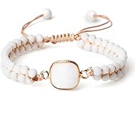 Wrap Q1 Silver Star Fleur - women's bracelets, white - Bracelet