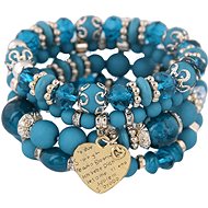 Ladies beaded wrap bracelet - set of 4 - KW7830-2 - Bracelet