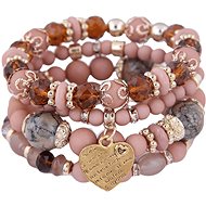 Ladies beaded wrap bracelet - set of 4 - KW7830-4 - Bracelet