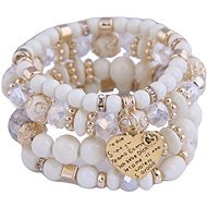 Ladies beaded wrap bracelet - set of 4 - KW8123-2 - Bracelet