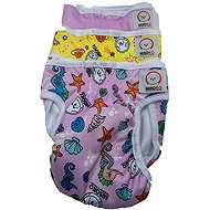 MISOKO & CO Washable nappies for females - FANTASY print MIX 3 pcs, sized 3 pcs. XL - Dog Nappies