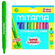 MITAMA washable, JUMBO 5 mm/12 pcs - Felt Tip Pens