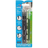 MITAMA Click-Clip SPEED 3 black / 0,7 mm / 2 + 2 refills - Writing Set