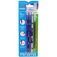MITAMA Click-clip SPEED 3 blue / 0,7 mm / 2 + 2 refills - Writing Set