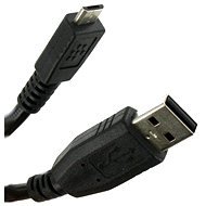 OEM USB 2.0 csatlakozó 3mA-mikroUSB fekete - Adatkábel