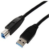 ROLINE USB 3.0 prepojovací 1,8 m AB čierny - Dátový kábel