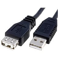 OEM USB 2.0 Hosszabbító AA fekete, 0,3 m - Adatkábel