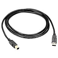 Roline USB 2.0 prepojovací 4.5 m A-B, čierny - Dátový kábel