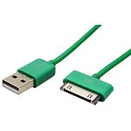 OEM USB kábel iPhone/ iPod készülékhez, zöld, 1m - Adatkábel