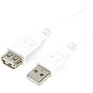 OEM USB 2.0 predlžovací 3 m A – A biely - Dátový kábel