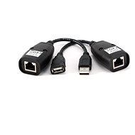 Gembird USB 1.1 (LAN) predlžovací 30 m aktívny čierny - Dátový kábel