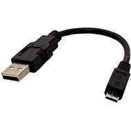 ROLINE USB 2.0 - USB A (M)  -> micro USB B(M), 0.15 m - fekete - Adatkábel
