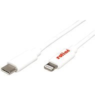 Roline kábel USB C - Lightning, 1m, fehér - Adatkábel